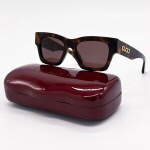 NEW GUCCI SUNGLASSES HAVANA WOMEN EYEWEAR GUCCI GG1835S 002